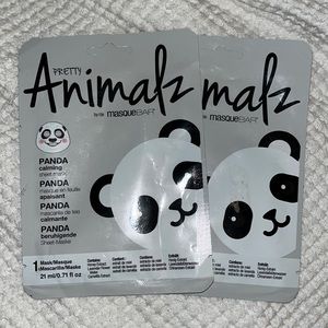 Pack of 2 Pretty Animalz Face Masks by Masque Bar